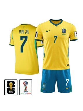 VINI JR 2026 World Cup Soccer Jersey Suit Set